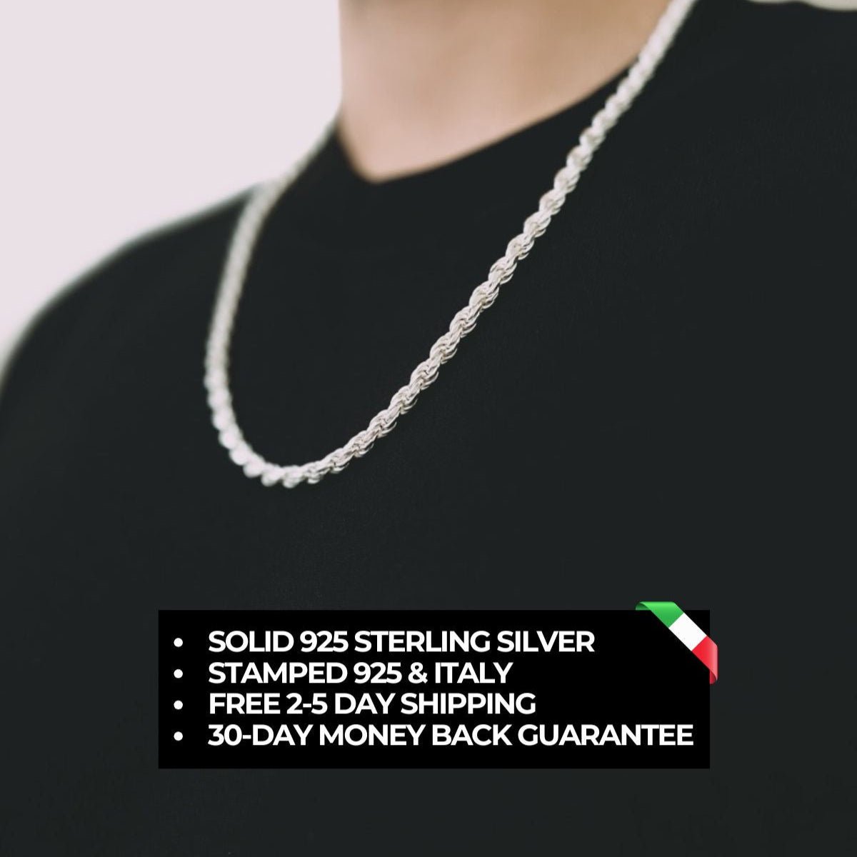 5MM Diamond - Cut Rope Chain - GLIMMERYN