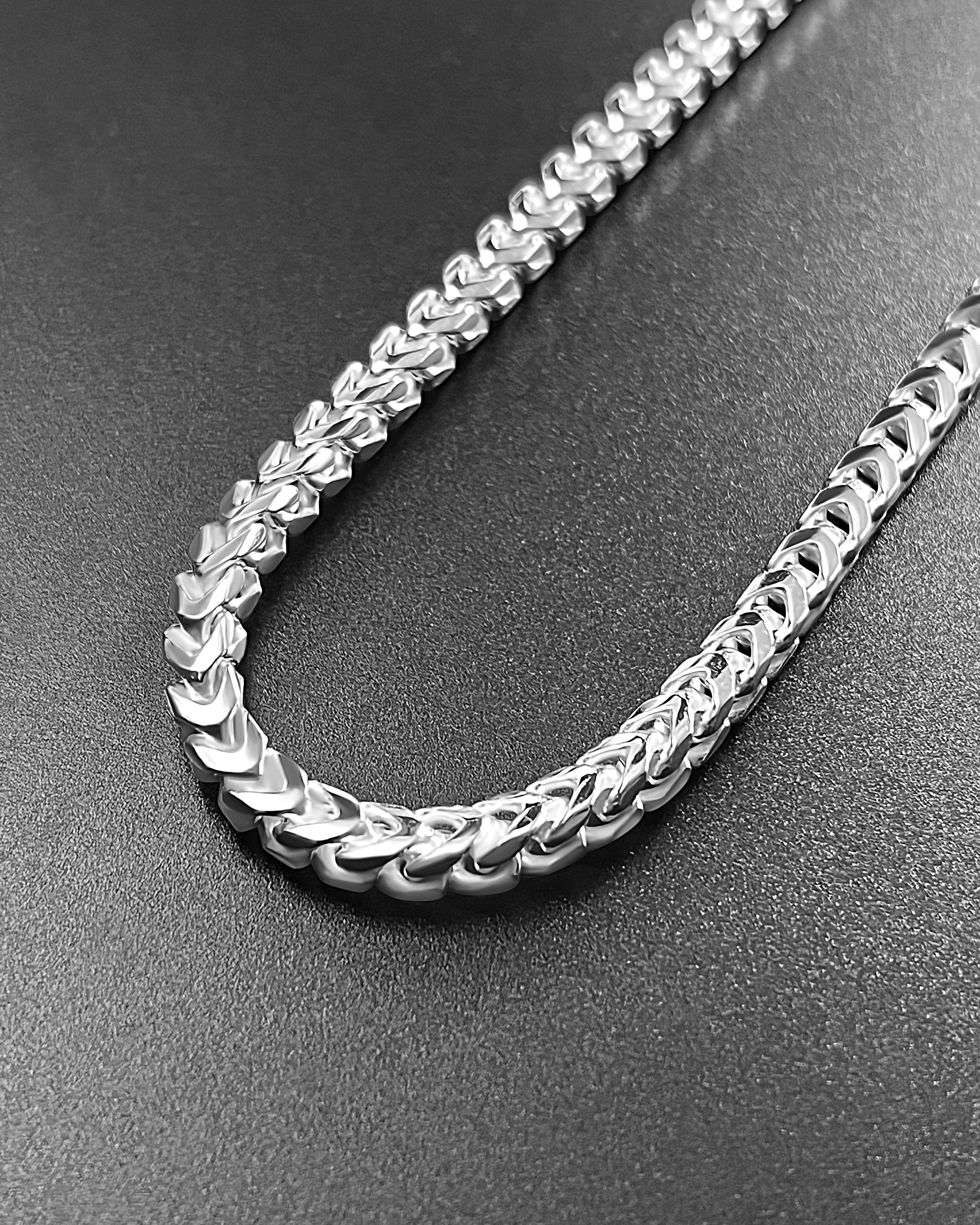 4.2MM Diamond-Cut Oval Franco Chain - 22" Length